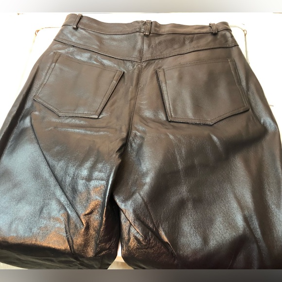 Dark Royal Blue Leather trousers - Picture 3 of 6